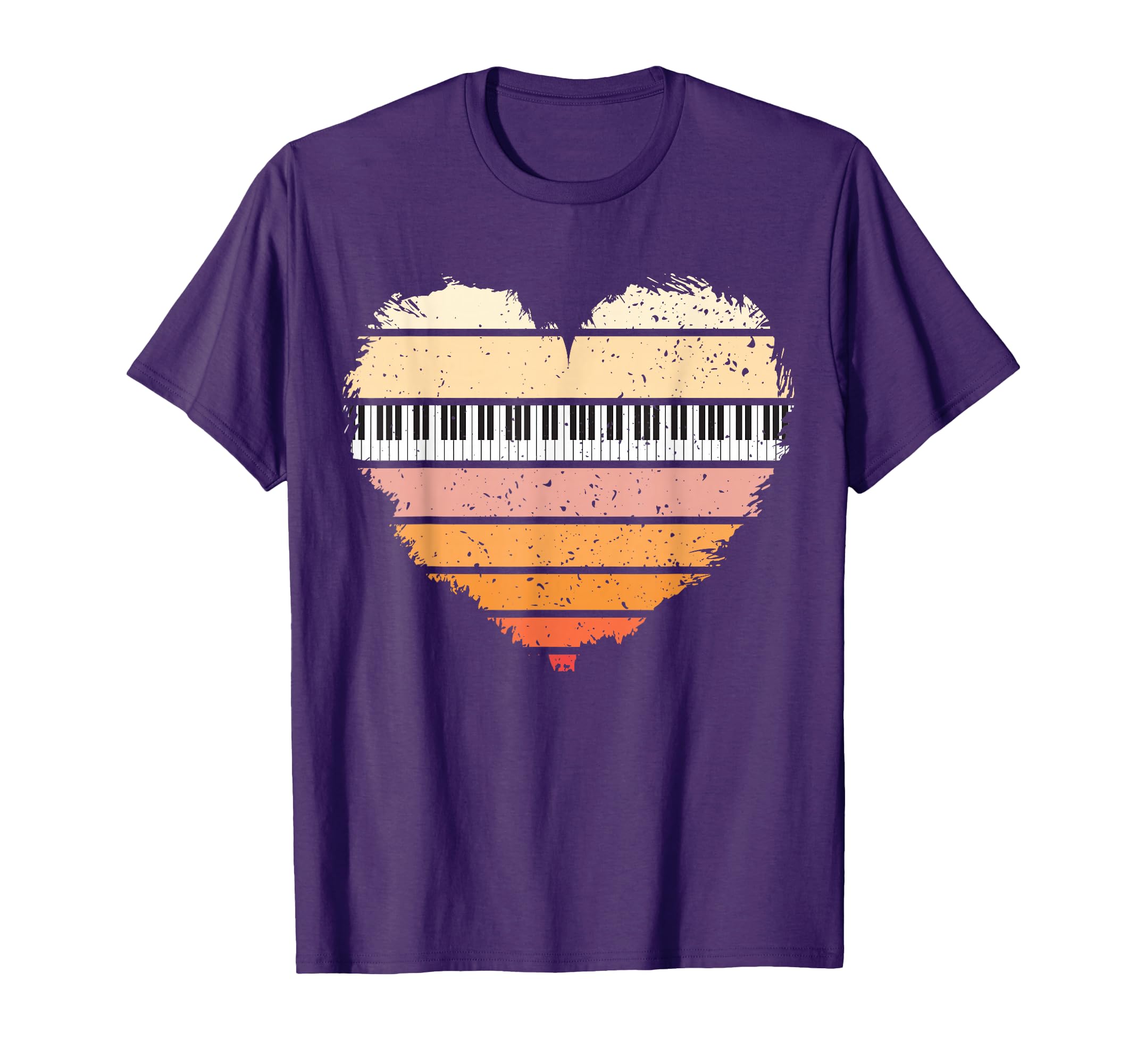 Piano Lover Pianist Piano Player Sunset T-Shirt - Custom Art Print Unisex - T-Shirt, Sweatshirt, Hoodie