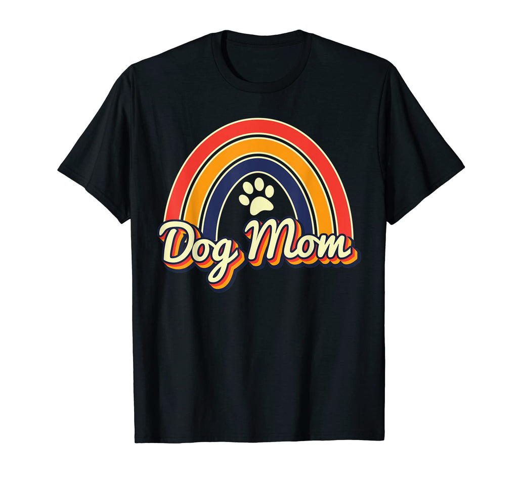 Dog Mom Dog Paw Rainbow T-Shirt - Unique Graphic Men Women - T-Shirt, Sweatshirt, Hoodie