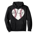 Heart Mom Mothers Day Baseball Softball Hoodie - Novelty Apparel Men Women - T-Shirt, Sweatshirt, Hoodie