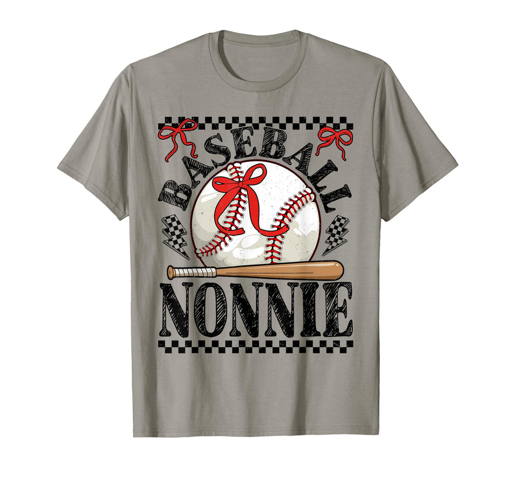 Baseball Nonnie Baseball Coquette Bow T-Shirt - Graphic Print Men Women - T-Shirt, Sweatshirt, Hoodie