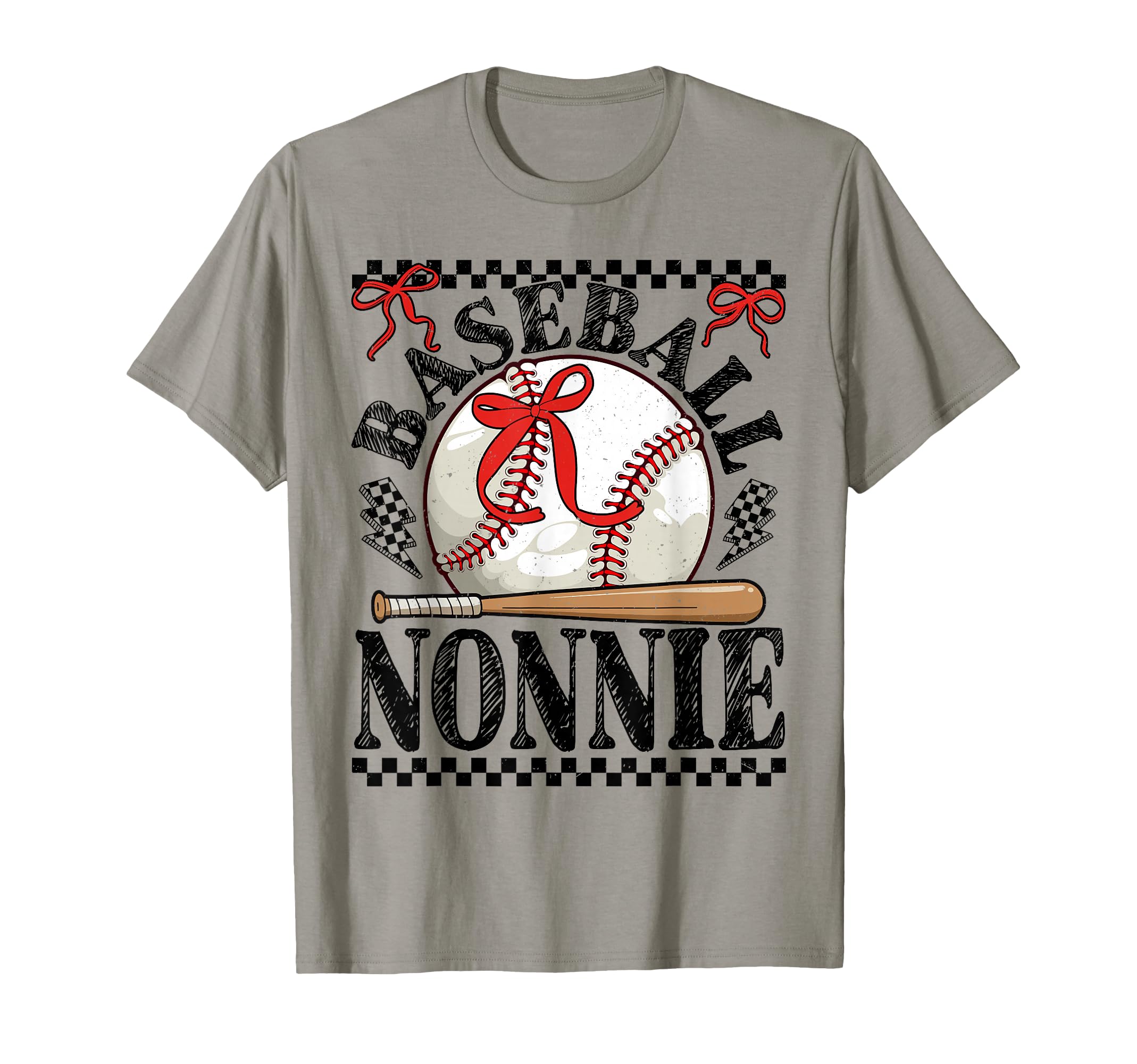 Baseball Nonnie Baseball Coquette Bow T-Shirt - Graphic Print Men Women - T-Shirt, Sweatshirt, Hoodie