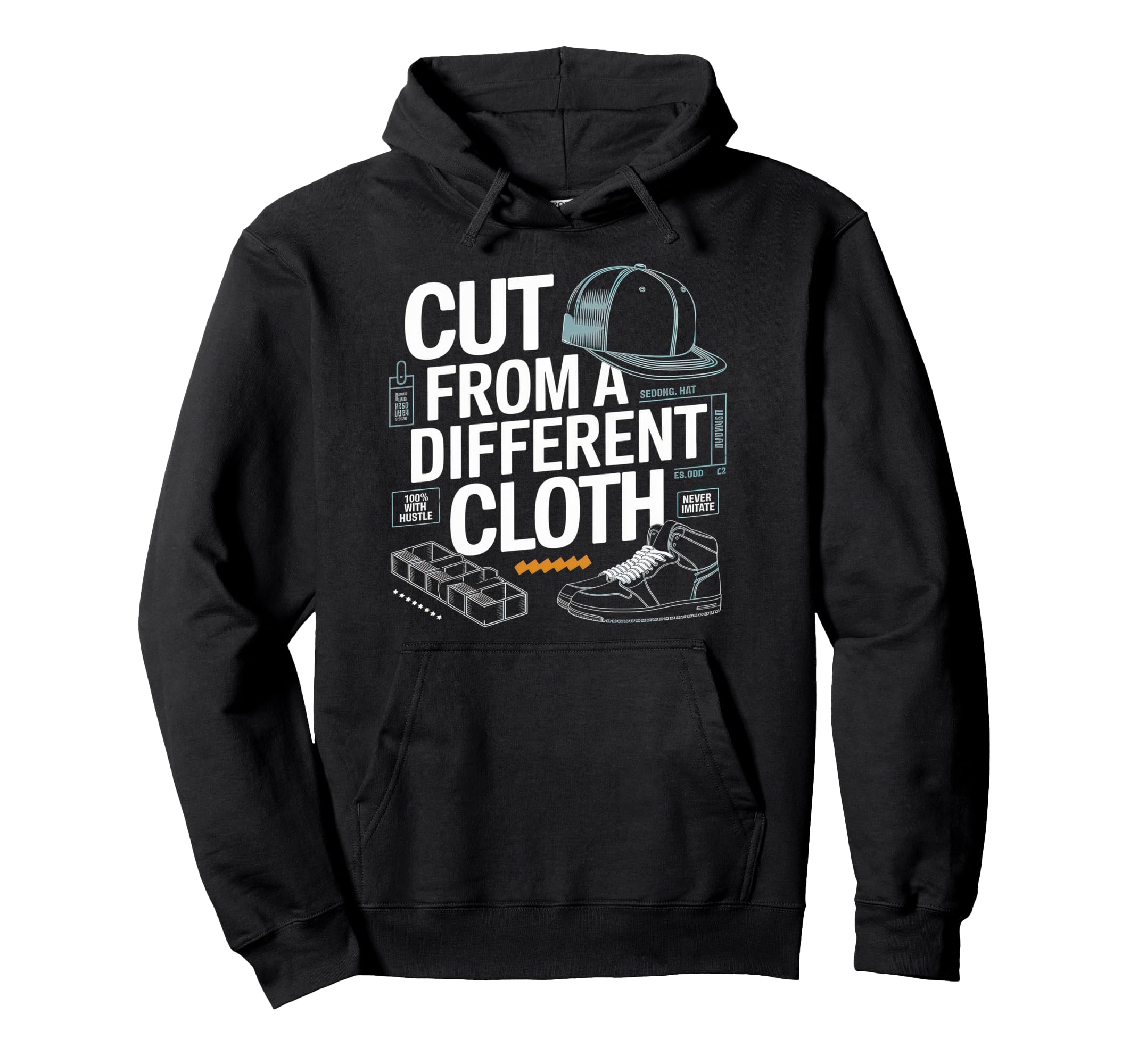 Cut From Different Cloth Urban Hip Hop Hoodie - Streetwear Style Men Women - T-Shirt, Sweatshirt, Hoodie
