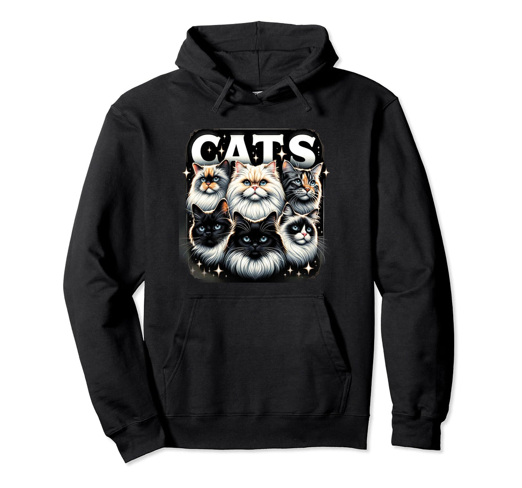 Cat Bootleg Grunge 90S Hoodie - Casual Everyday Wear Men Women - T-Shirt, Sweatshirt, Hoodie