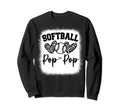 Personalized Baseball Heart Pop Pop Sweatshirt - Streetwear Style Unisex - T-Shirt, Sweatshirt, Hoodie