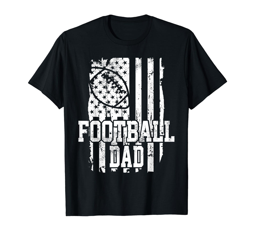 Usa Flag Football Dad Football Game T-Shirt - Unique Graphic for Adults - T-Shirt, Sweatshirt, Hoodie