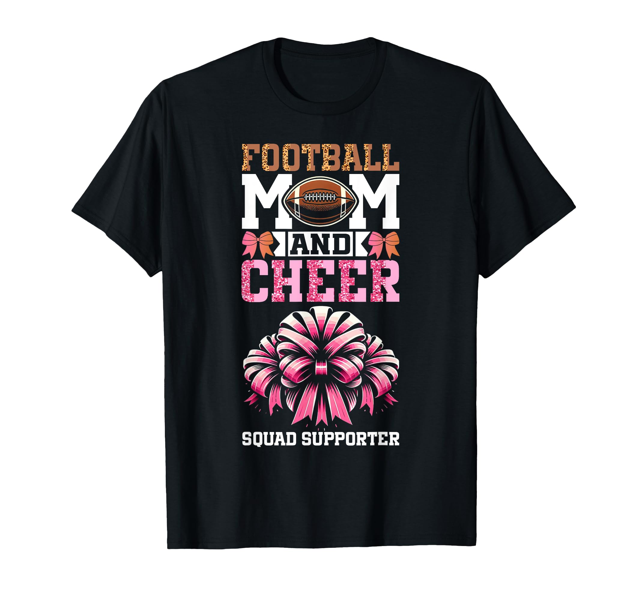 Football Mom And Cheer Squad Supporter T-Shirt - Aesthetic Graphic Unisex - T-Shirt, Sweatshirt, Hoodie