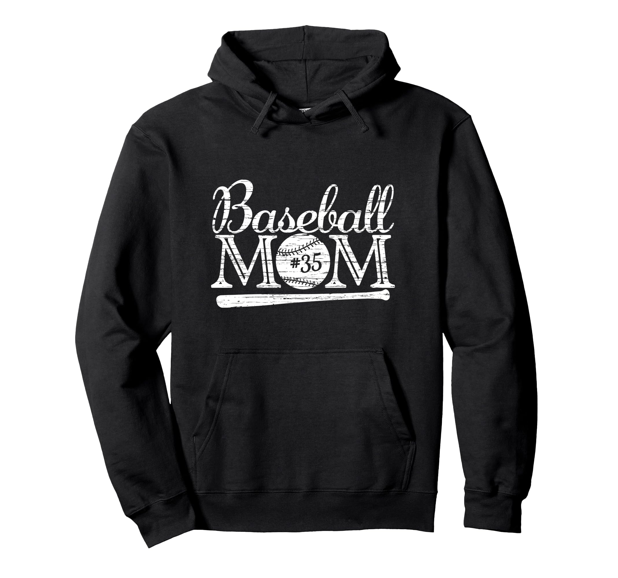 Baseball 35 Jersey Mom Favorite Hoodie - Casual Everyday Wear Unisex - T-Shirt, Sweatshirt, Hoodie