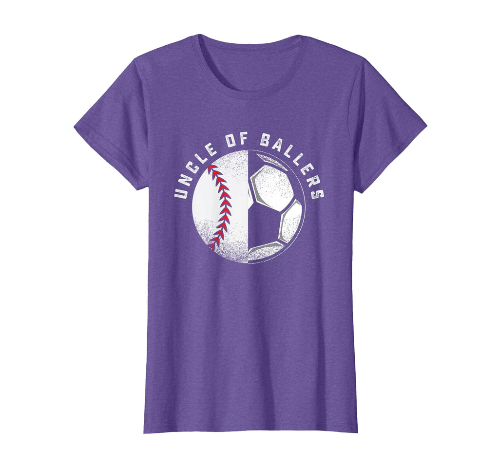 Uncle Ballers Nephew Baseball Niece T-Shirt - Novelty Apparel for Adults - T-Shirt, Sweatshirt, Hoodie