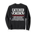 Baseball Catcher Mom Baseball Catcher Sweatshirt - Minimalist Print Unisex - T-Shirt, Sweatshirt, Hoodie
