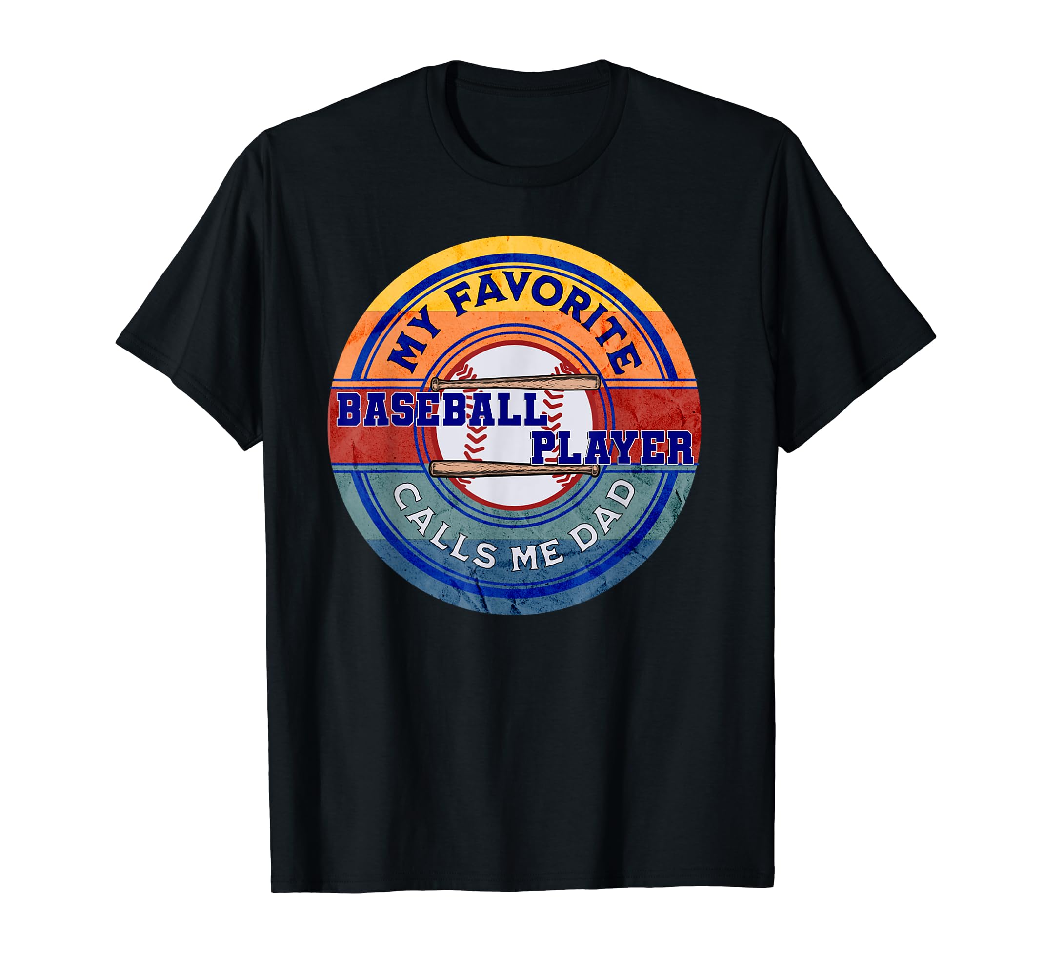 Baseball Dad Funny My Favorite T-Shirt - Minimalist Print Men Women - T-Shirt, Sweatshirt, Hoodie