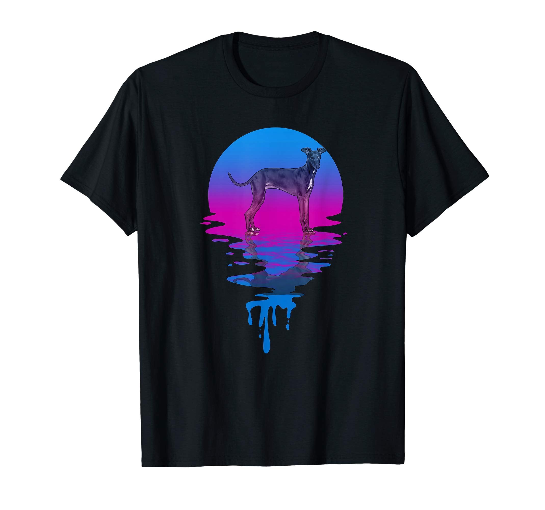 Sunset Italian Greyhound T-Shirt - Fun Novelty Design Men Women - T-Shirt, Sweatshirt, Hoodie