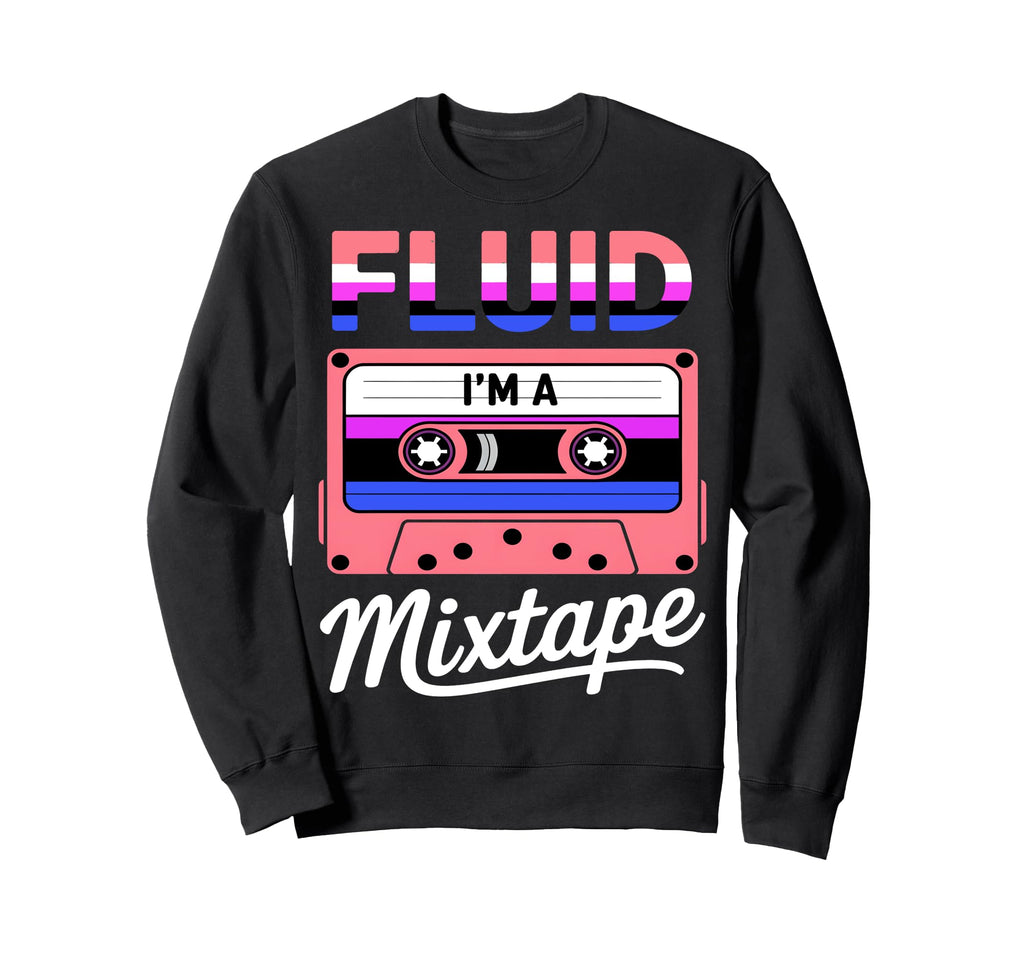 Im Mixtape Genderfluid Pride Sweatshirt - Custom Art Print Men Women - T-Shirt, Sweatshirt, Hoodie