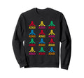 Atari Colorful Repeating Logos Video Game Sweatshirt - Graphic Print Unisex - T-Shirt, Sweatshirt, Hoodie