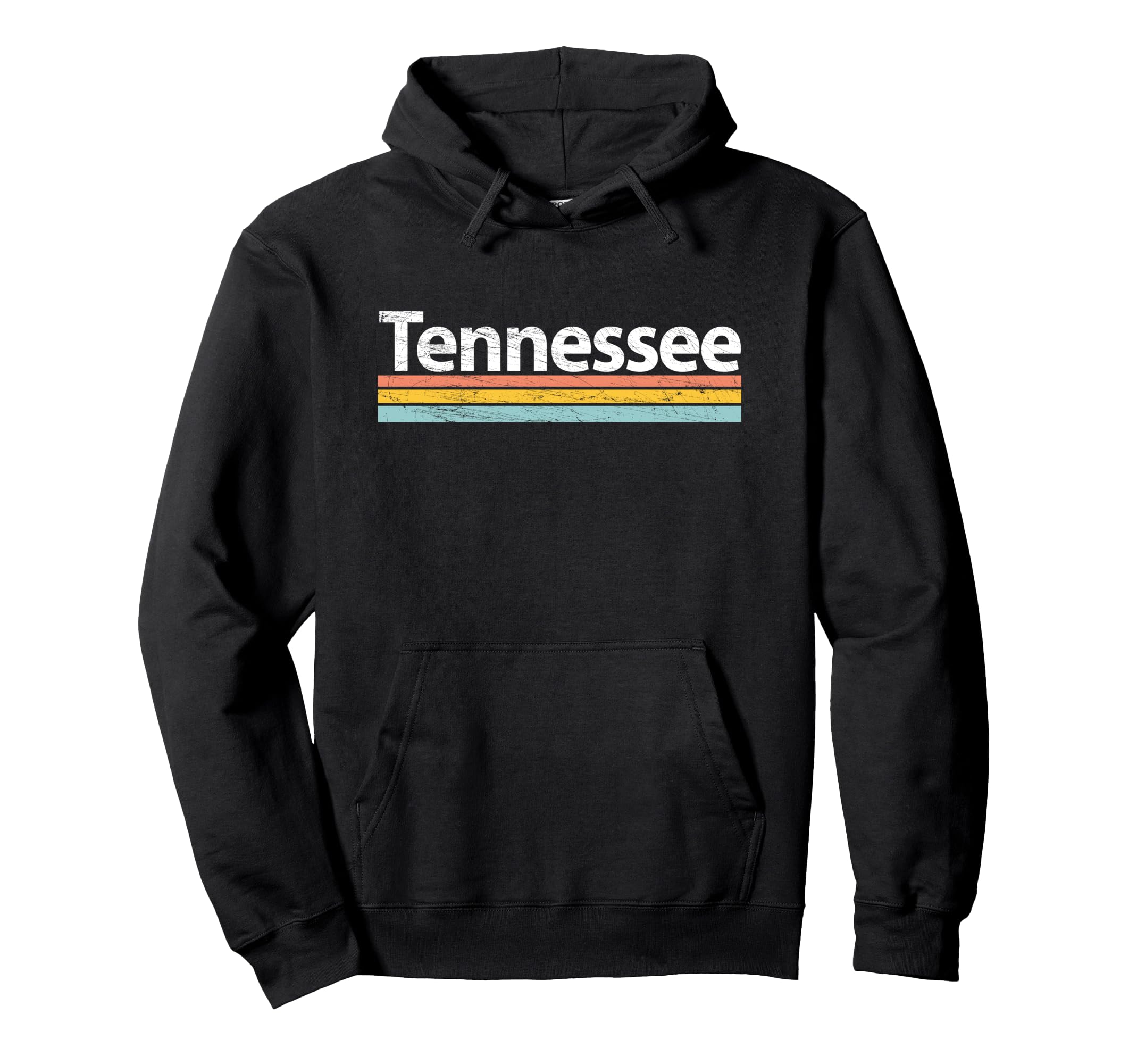 Tennessee Worn Stripes Hoodie - Graphic Print Men Women - T-Shirt, Sweatshirt, Hoodie