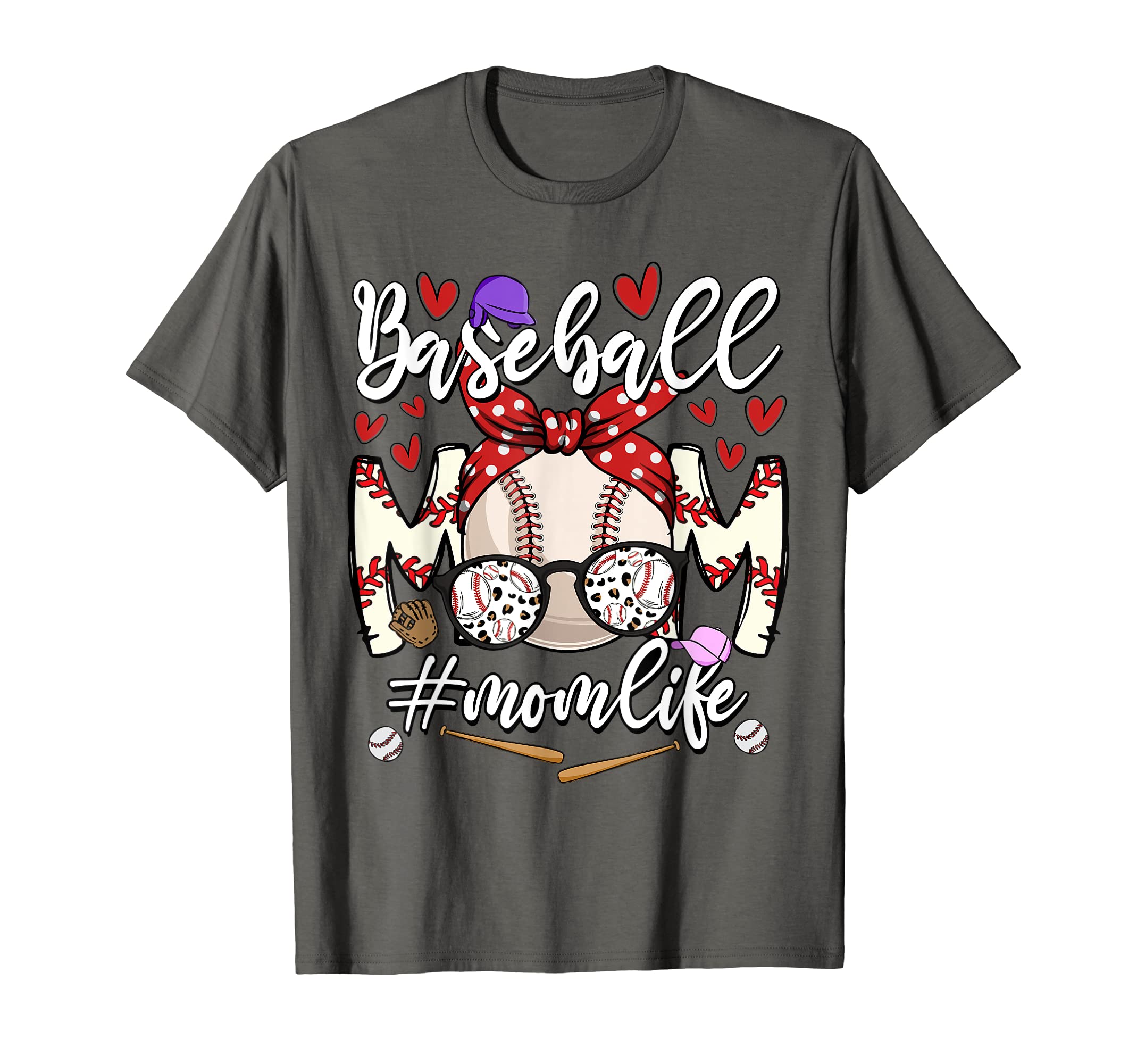 Baseball Mom Mothers Day Mama T-Shirt - Casual Everyday Wear Men Women - T-Shirt, Sweatshirt, Hoodie