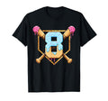 Baseball 8 Year Old Ice Cream Drip T-Shirt - Streetwear Style for Adults - T-Shirt, Sweatshirt, Hoodie