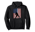 Baseball American Flag Baseball Dad Mom 4Th Hoodie - Unique Graphic Unisex - T-Shirt, Sweatshirt, Hoodie