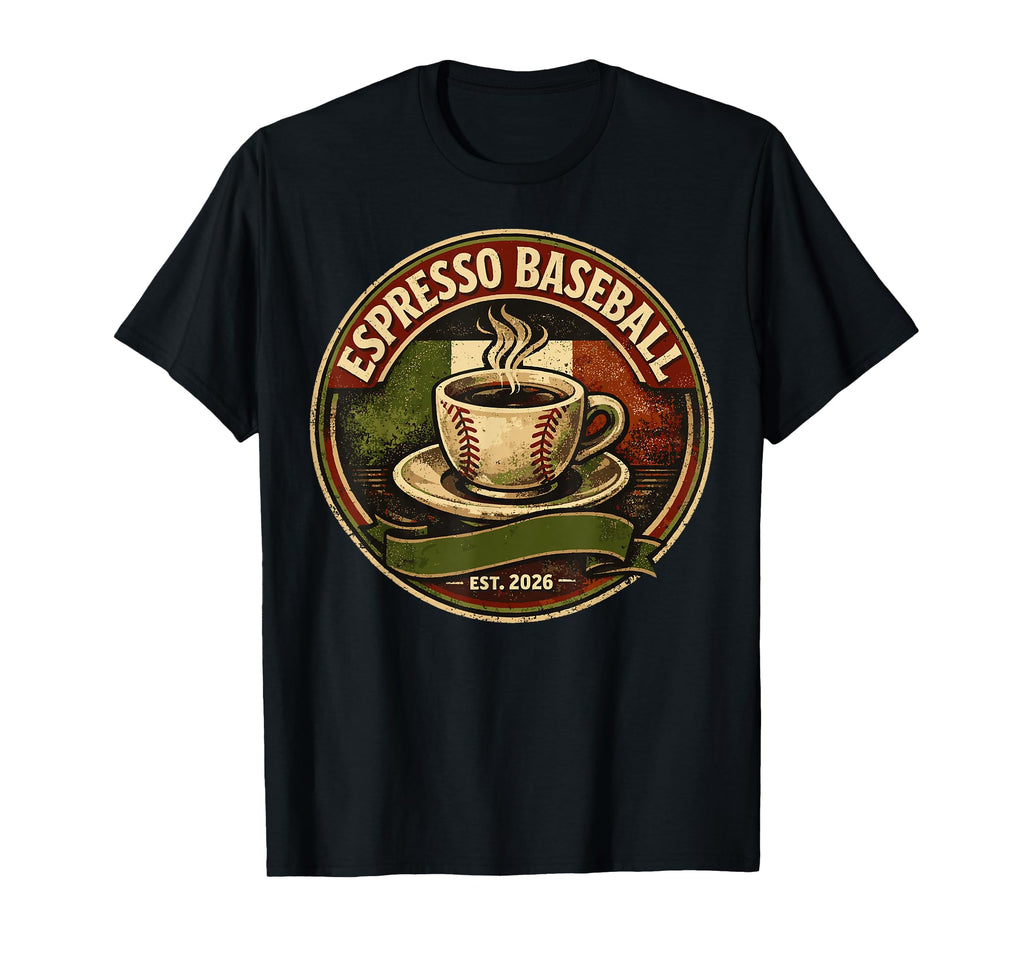 Espresso Baseball Est 2026 Coffee T-Shirt - Minimalist Print Men Women - T-Shirt, Sweatshirt, Hoodie
