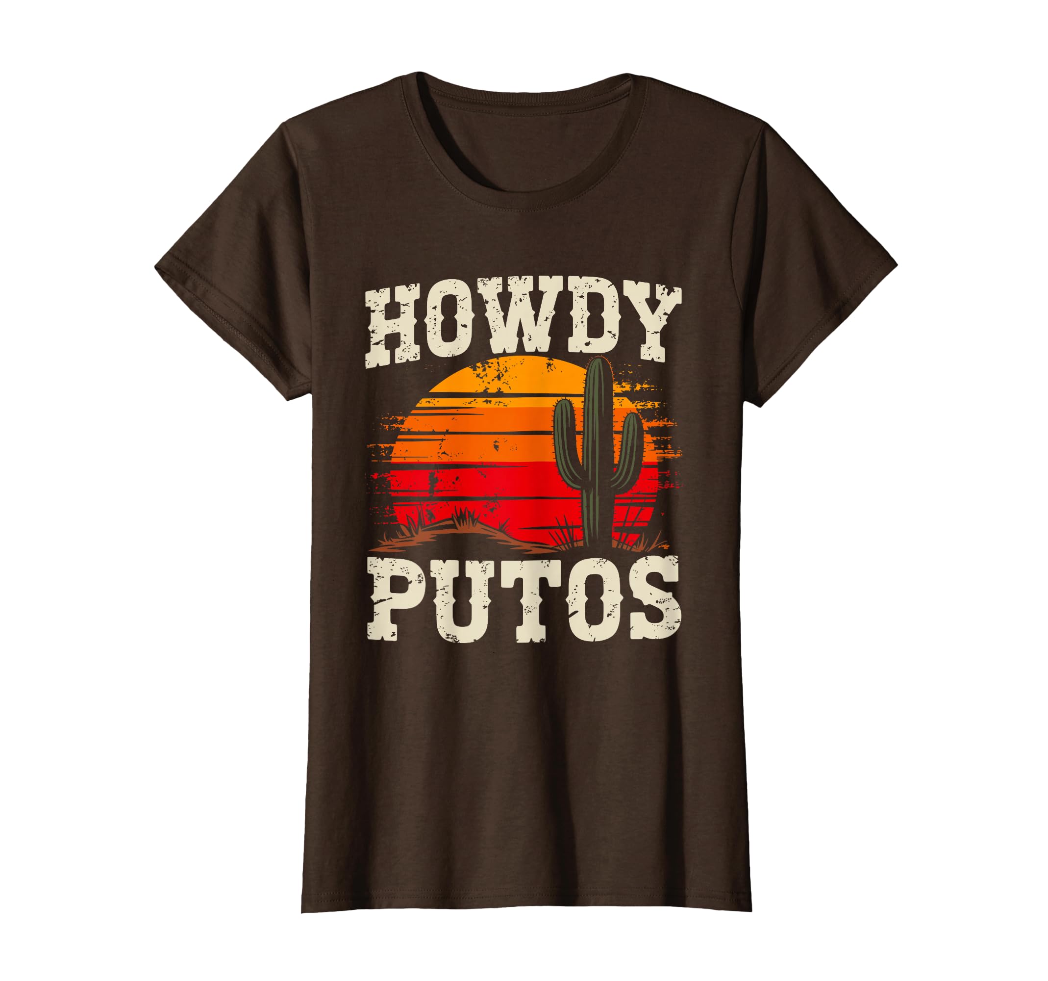 Howdy Putos Cactus Western Howdy T-Shirt - Aesthetic Graphic Men Women - T-Shirt, Sweatshirt, Hoodie