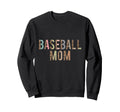Baseball Mom Leopard Baseball Sweatshirt - Novelty Apparel Men Women - T-Shirt, Sweatshirt, Hoodie