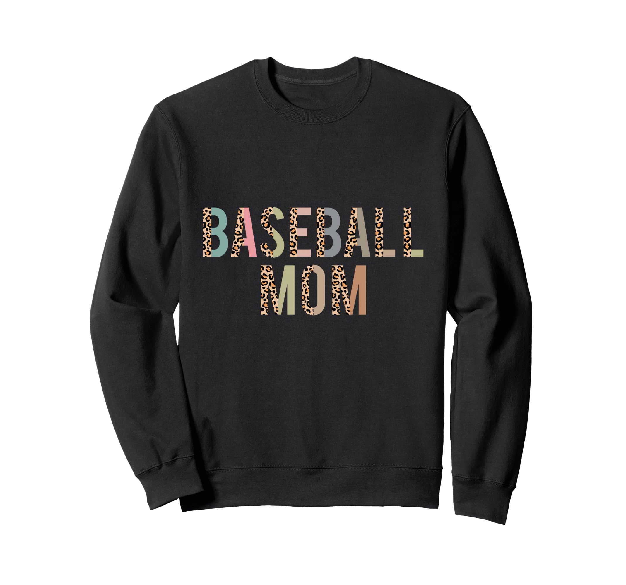 Baseball Mom Leopard Baseball Sweatshirt - Novelty Apparel Men Women - T-Shirt, Sweatshirt, Hoodie