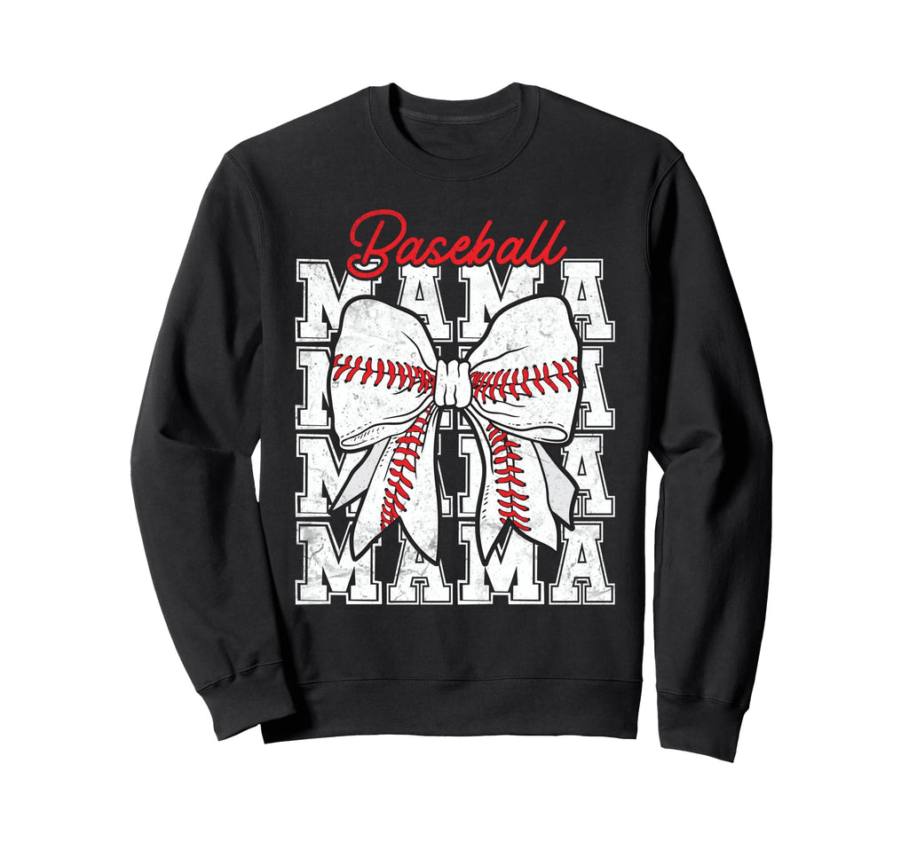 Baseball Mama Coquette Bow Game Day Sweatshirt - Trendy Graphic Men Women - T-Shirt, Sweatshirt, Hoodie
