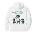 Busy Raising Baller Baseball Hoodie - Casual Everyday Wear Men Women - T-Shirt, Sweatshirt, Hoodie