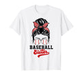 Baseball Sister Leopard Messy Bun T-Shirt - Casual Everyday Wear Unisex - T-Shirt, Sweatshirt, Hoodie