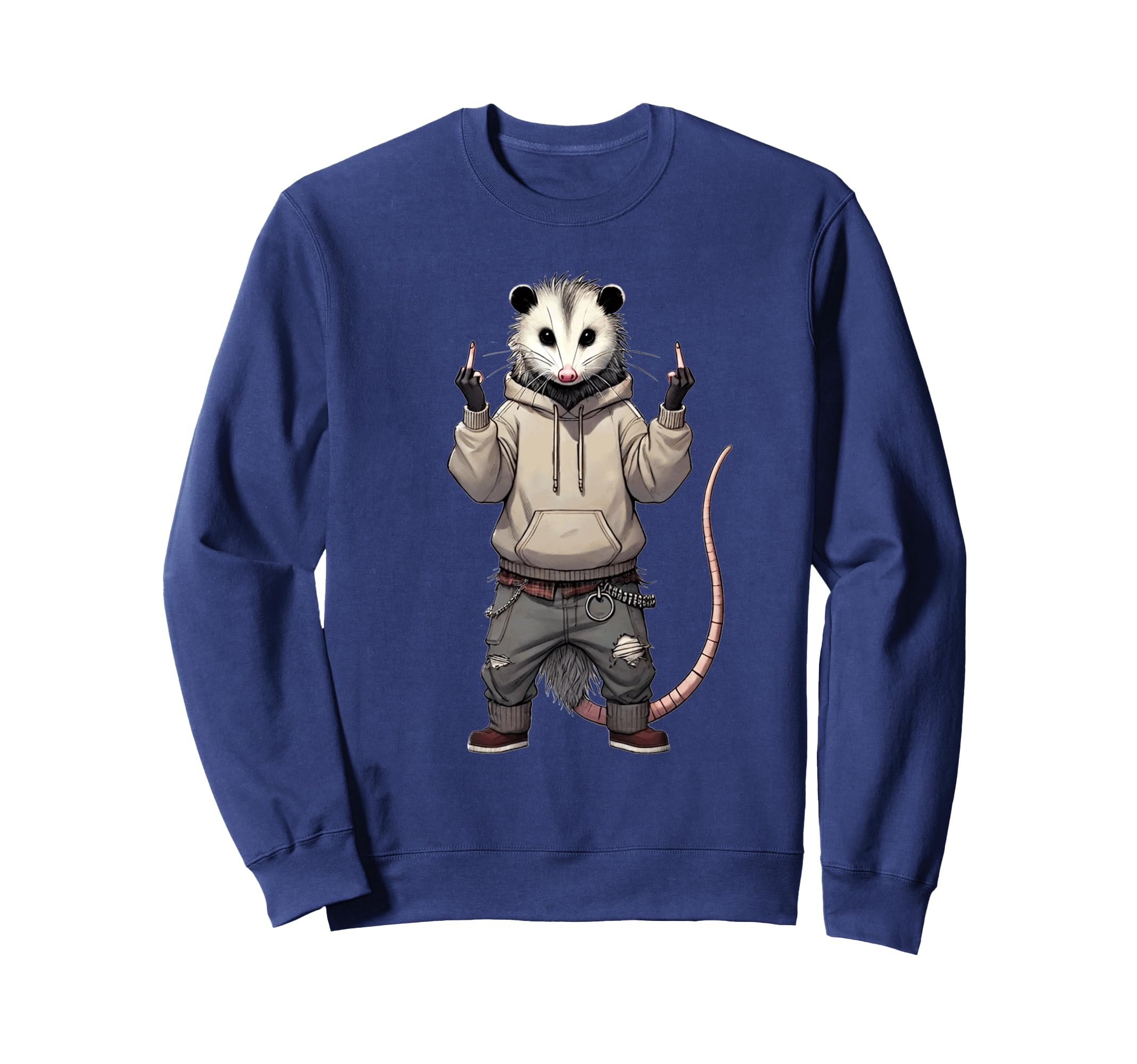 Grunge Y2K Grunge Aesthetic Possum Sweatshirt - Novelty Apparel for Adults - T-Shirt, Sweatshirt, Hoodie
