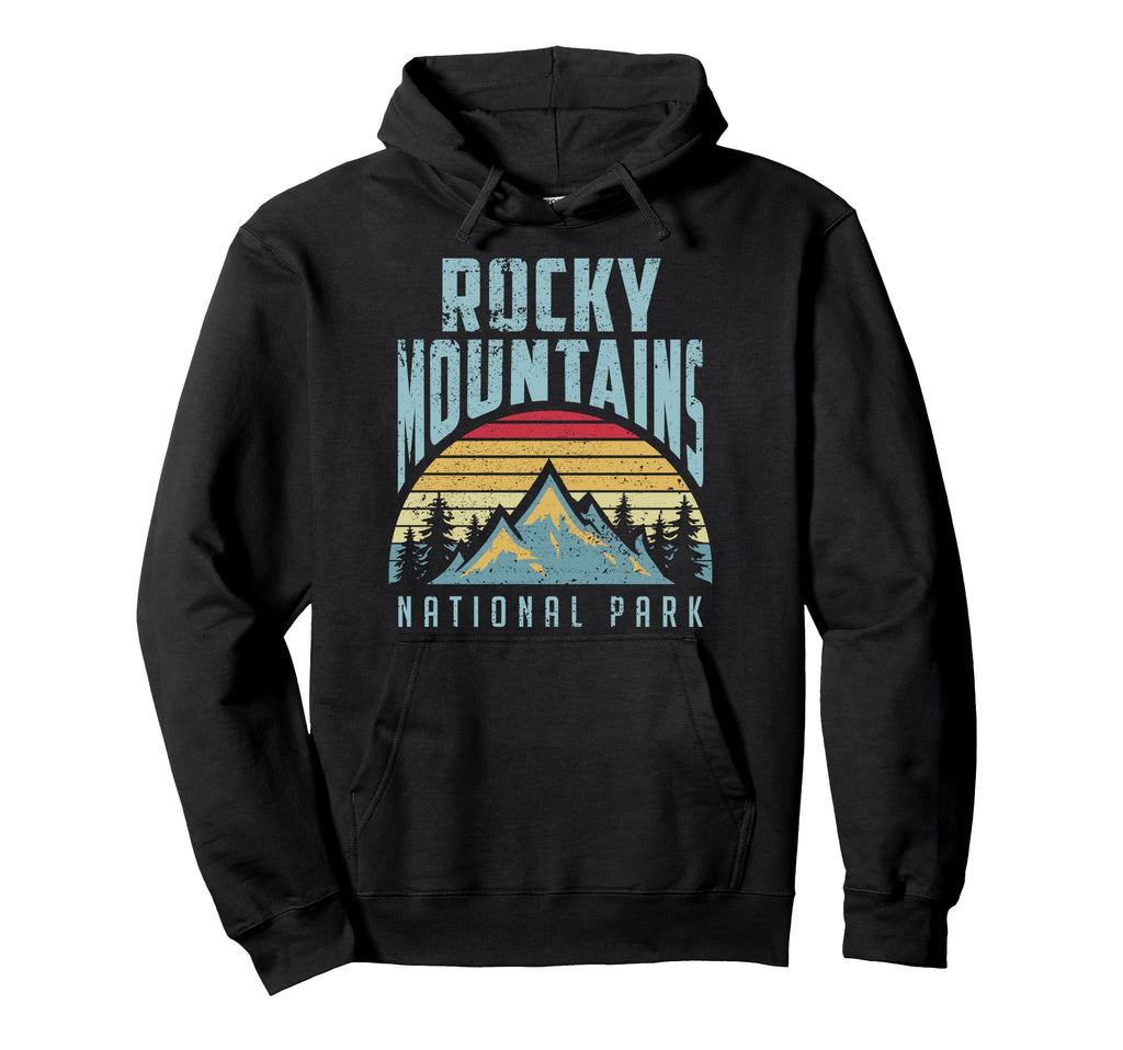 Rocky Mountains National Park Colorado Hoodie - Unique Graphic for Adults - T-Shirt, Sweatshirt, Hoodie
