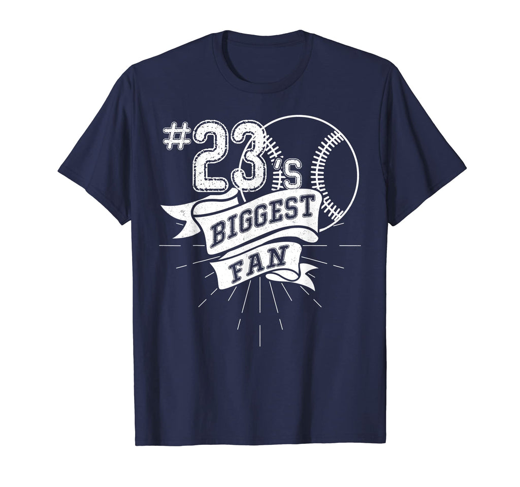 Biggest Fan Baseball Player Number 23 T-Shirt - Trendy Graphic for Adults - T-Shirt, Sweatshirt, Hoodie