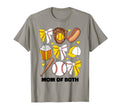 Mom Both Baseball And Softball Mom T-Shirt - Custom Art Print Unisex - T-Shirt, Sweatshirt, Hoodie