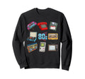 80S Throwback Funny Party Cassette Sweatshirt - Minimalist Print Unisex - T-Shirt, Sweatshirt, Hoodie