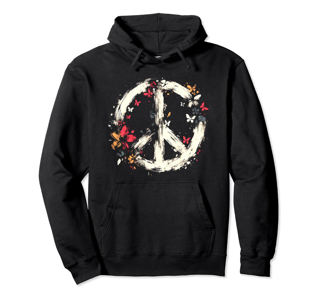 60S 70S Peace Love And Groovy Flower Hoodie - Streetwear Style Men Women - T-Shirt, Sweatshirt, Hoodie