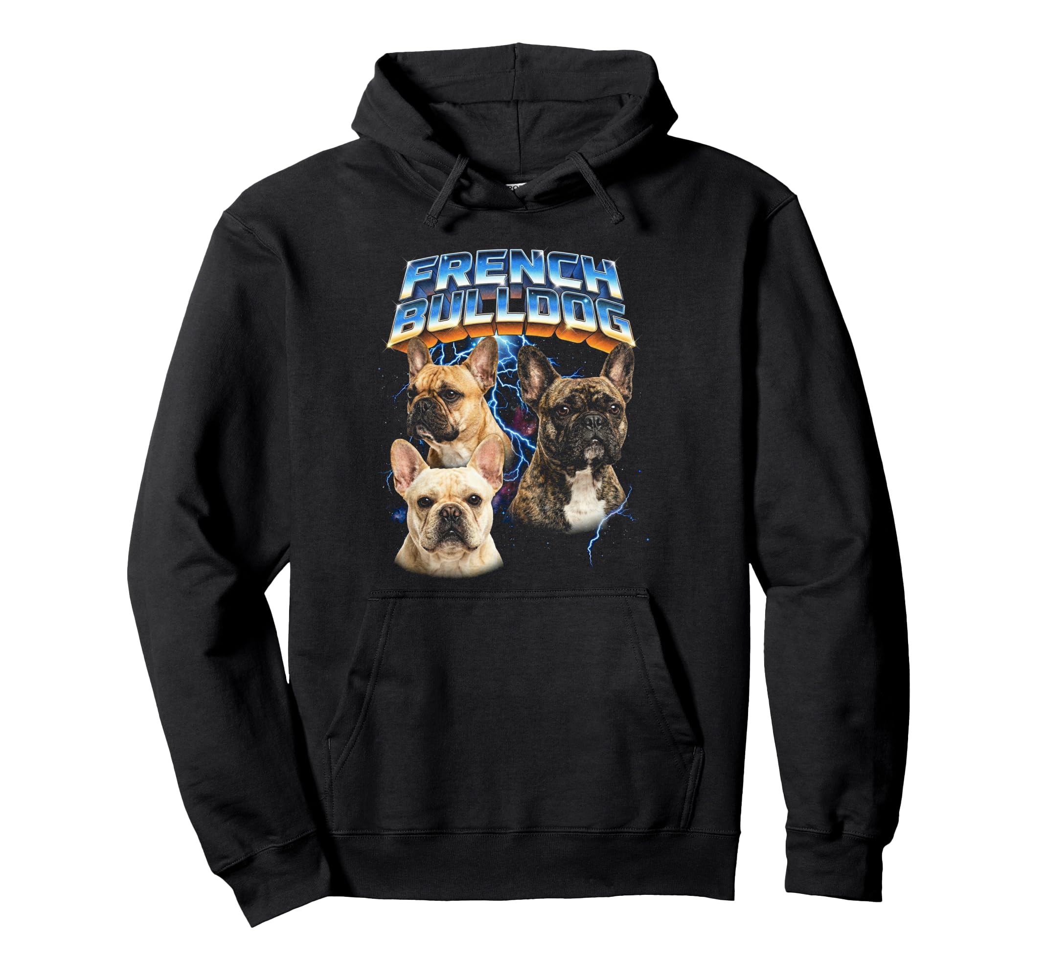 French Bulldog 80S Dog Lover Funny 90S Hoodie - Streetwear Style Unisex - T-Shirt, Sweatshirt, Hoodie