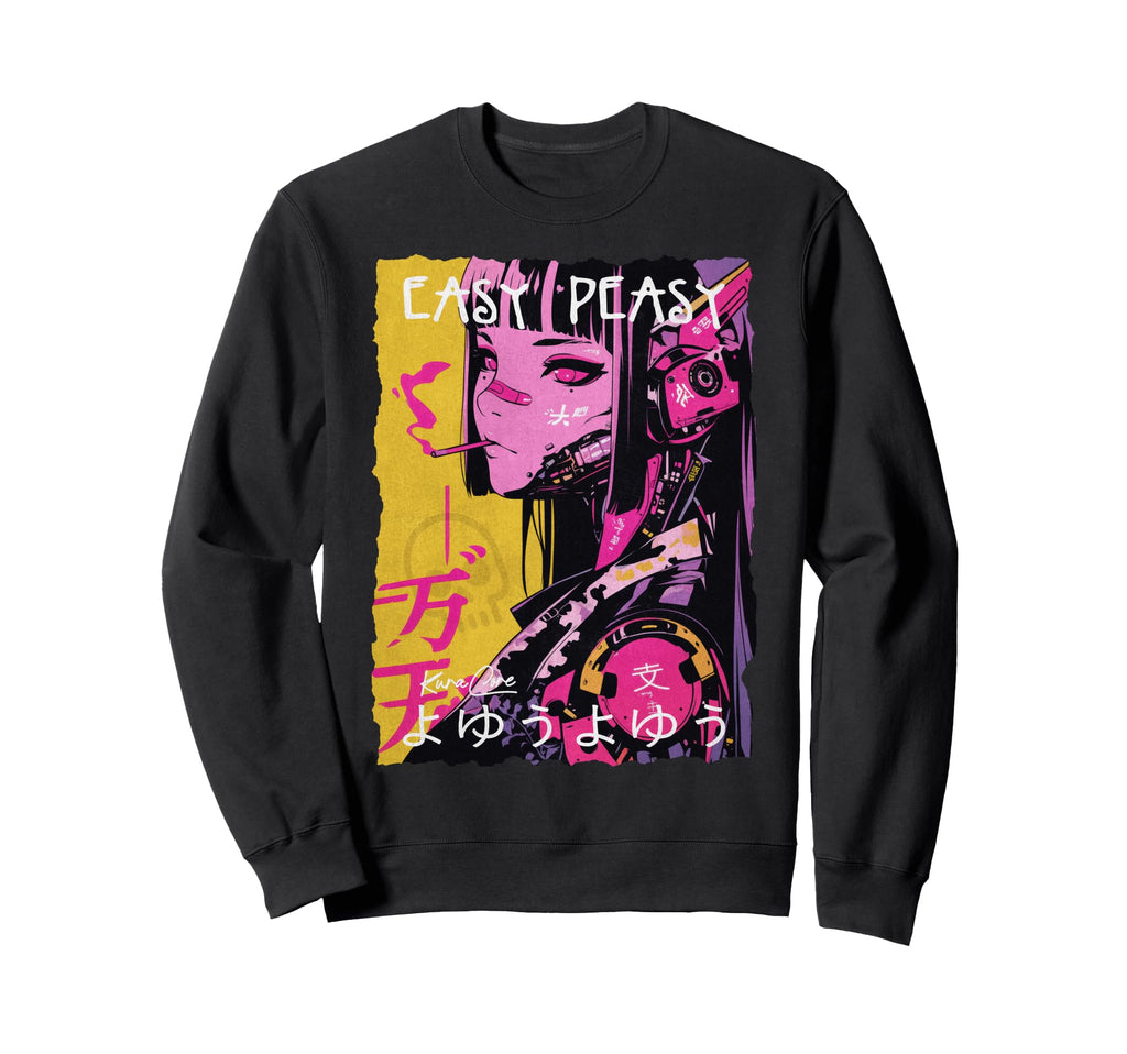 Japan Streetwear Cyberpunk Y2K Techwear Sweatshirt - Unique Graphic Unisex - T-Shirt, Sweatshirt, Hoodie