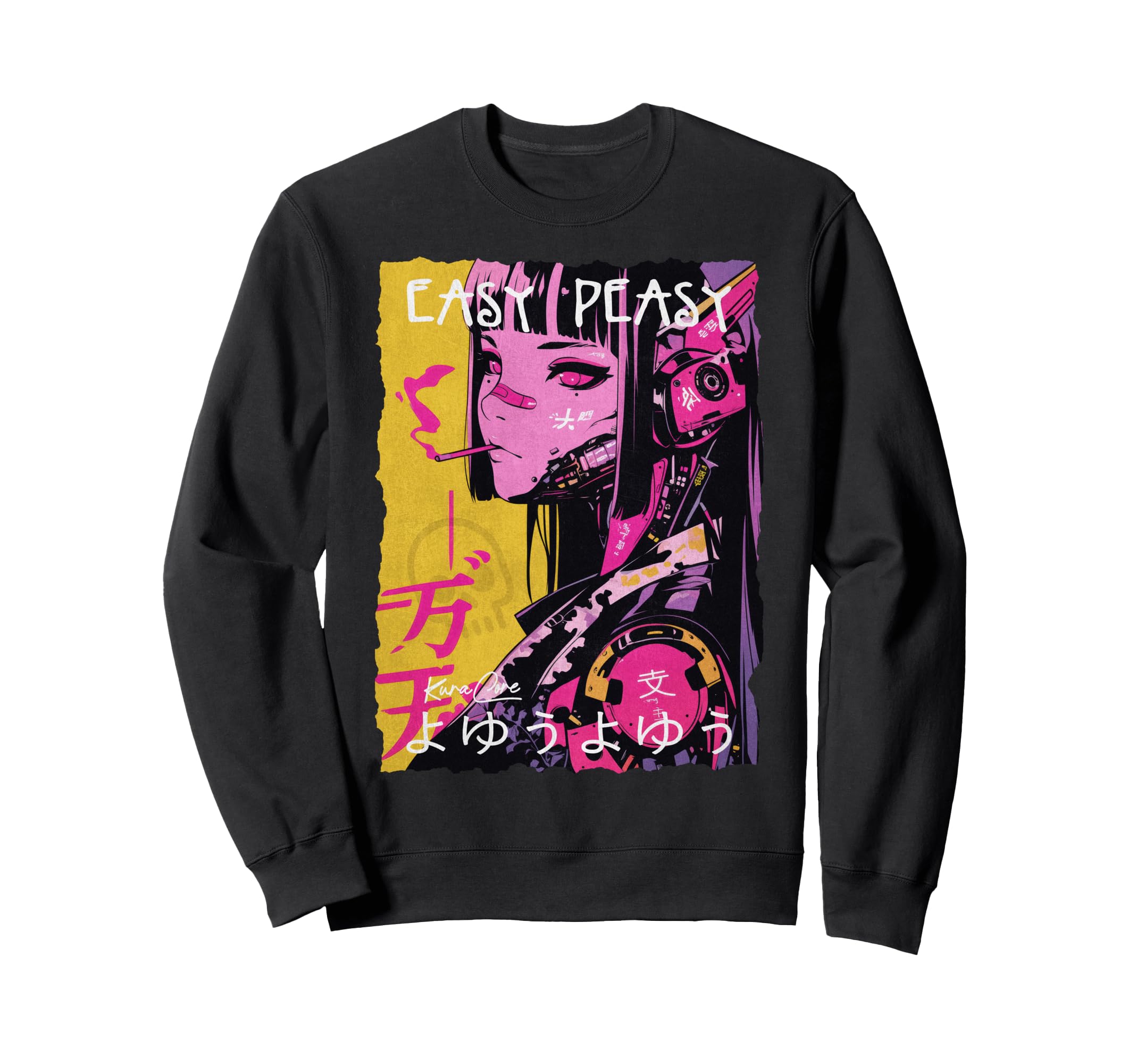 Japan Streetwear Cyberpunk Y2K Techwear Sweatshirt - Unique Graphic Unisex - T-Shirt, Sweatshirt, Hoodie