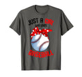 Just Who Loves Baseball T-Shirt - Custom Art Print Unisex - T-Shirt, Sweatshirt, Hoodie