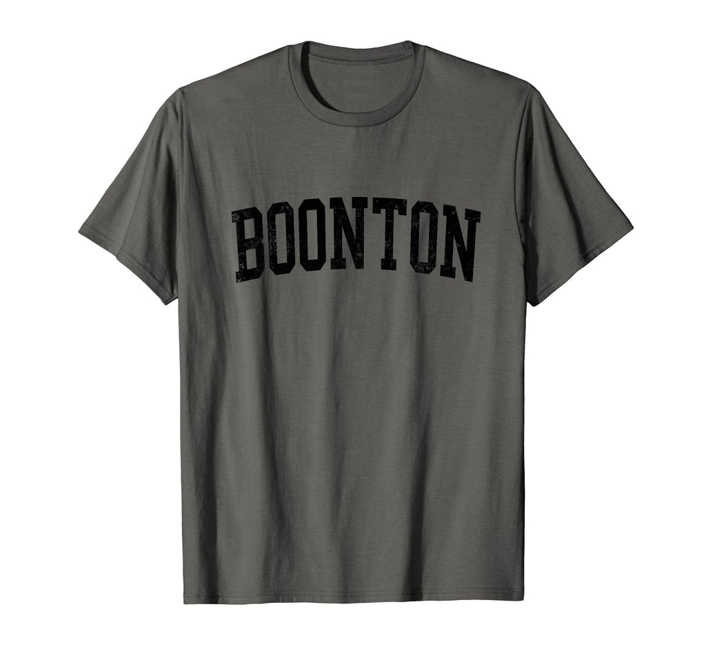Boonton Nj Distressed Black Varsity T-Shirt - Graphic Print Unisex - T-Shirt, Sweatshirt, Hoodie