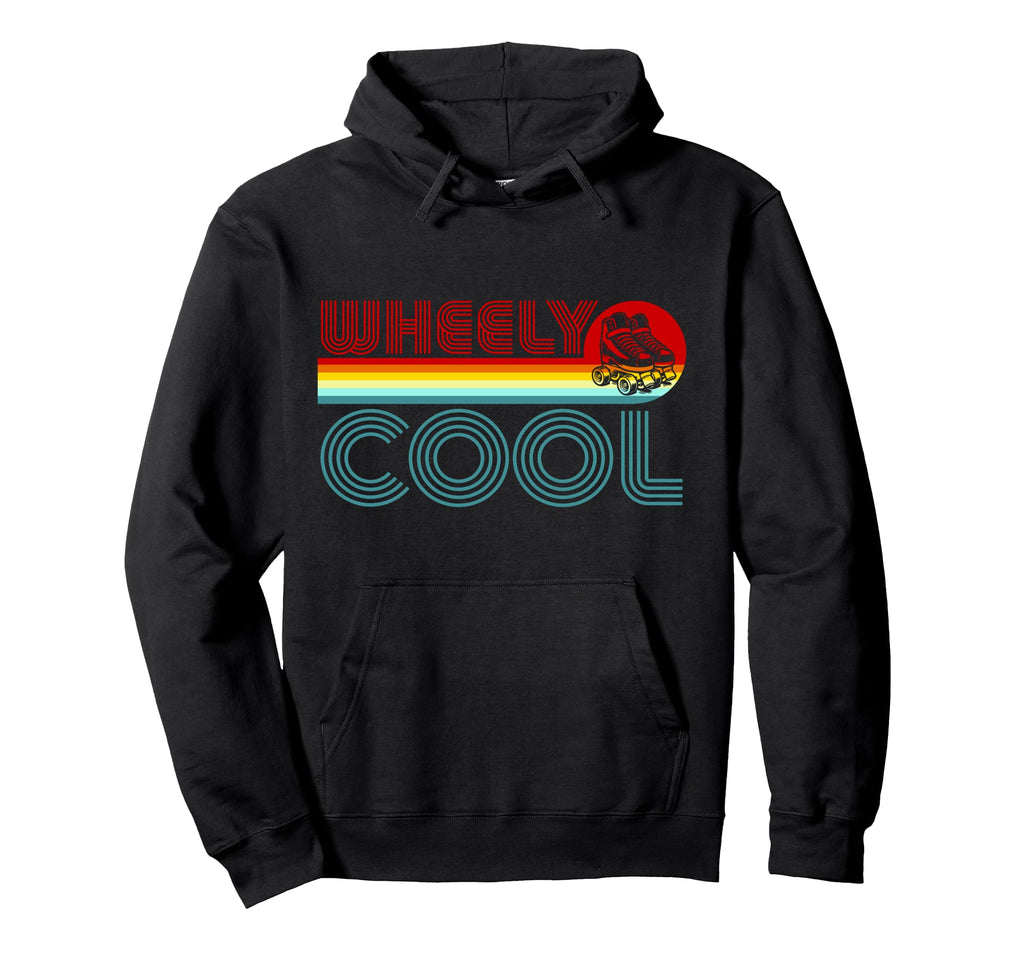 Roller Skating Skate 1970S Wheely Hoodie - Unique Graphic Unisex - T-Shirt, Sweatshirt, Hoodie
