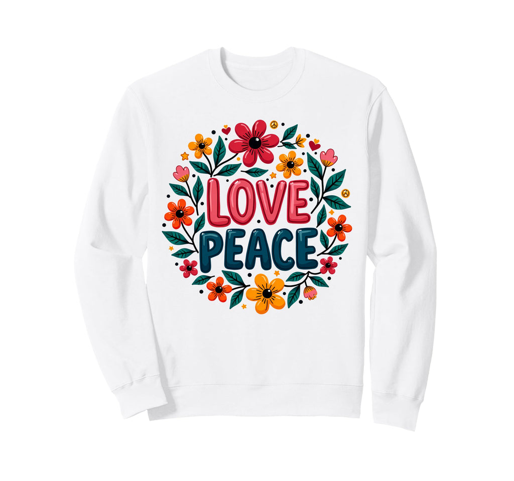 60S 70S Flower Power Groovy Sweatshirt - Casual Everyday Wear for Adults - T-Shirt, Sweatshirt, Hoodie
