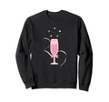 Coquette Bows Champagne Glass Sweatshirt - Novelty Apparel Men Women - T-Shirt, Sweatshirt, Hoodie