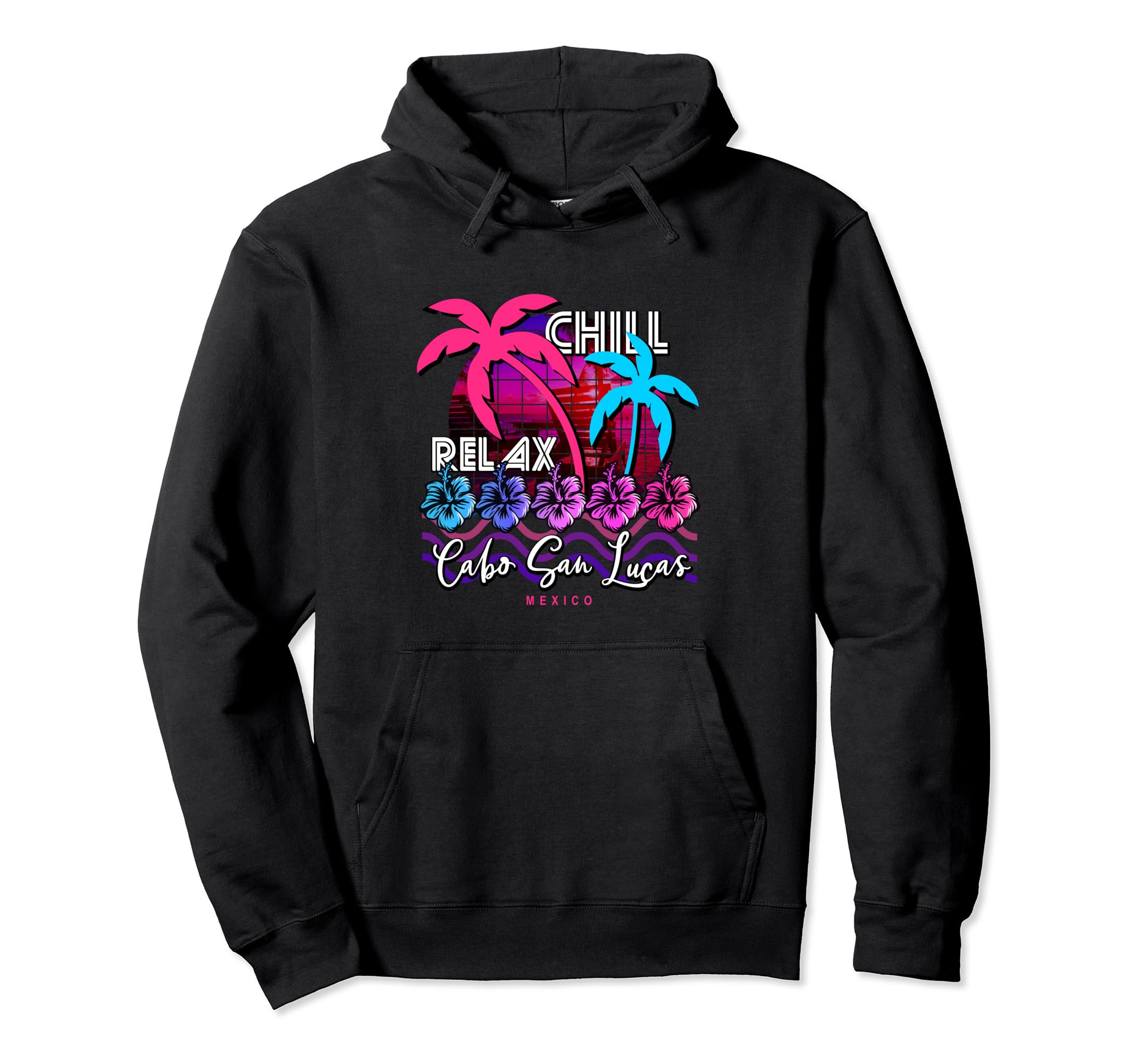 Cabo San Lucas Vaporwave Aesthetic Hoodie - Aesthetic Graphic Men Women - T-Shirt, Sweatshirt, Hoodie
