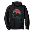 Tibetan Spaniel 80S Vaporwave Aesthetic Hoodie - Minimalist Print Unisex - T-Shirt, Sweatshirt, Hoodie