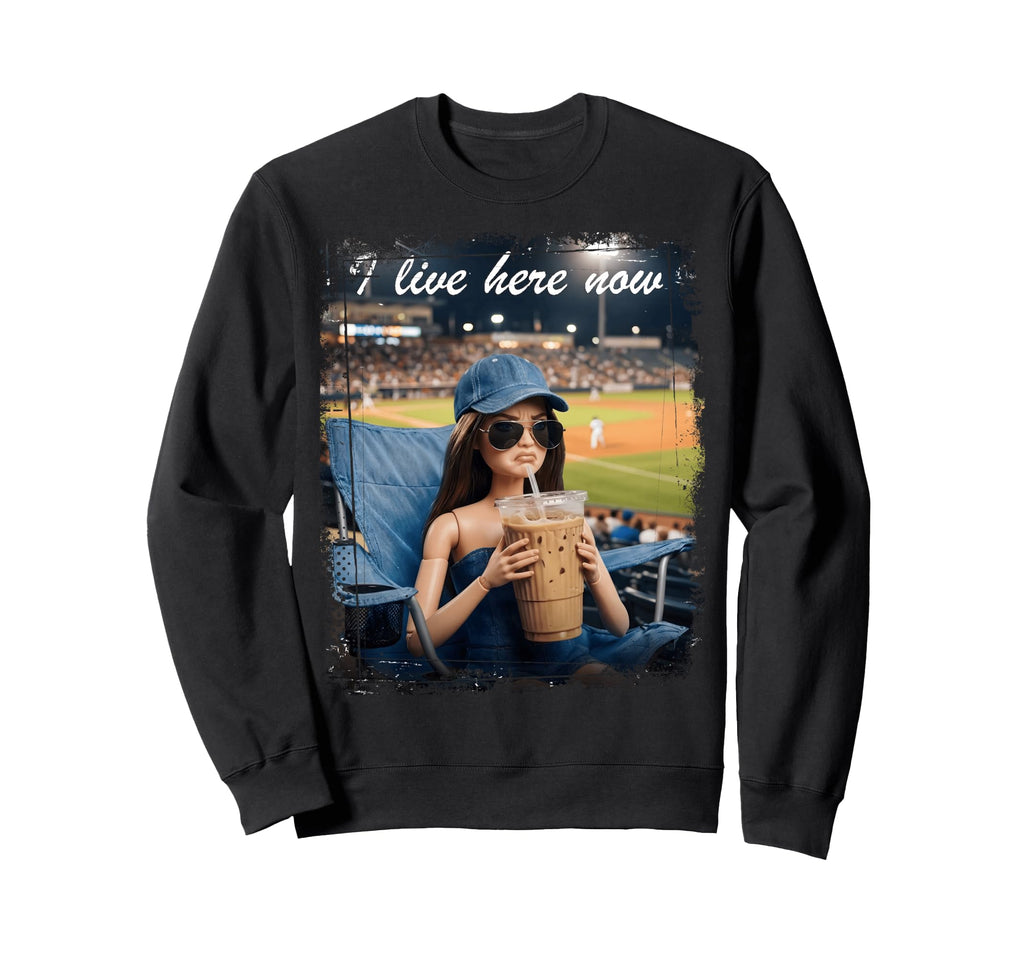 Sassy Doll Iced Coffee Baseball Sweatshirt - Fun Novelty Design Men Women - T-Shirt, Sweatshirt, Hoodie