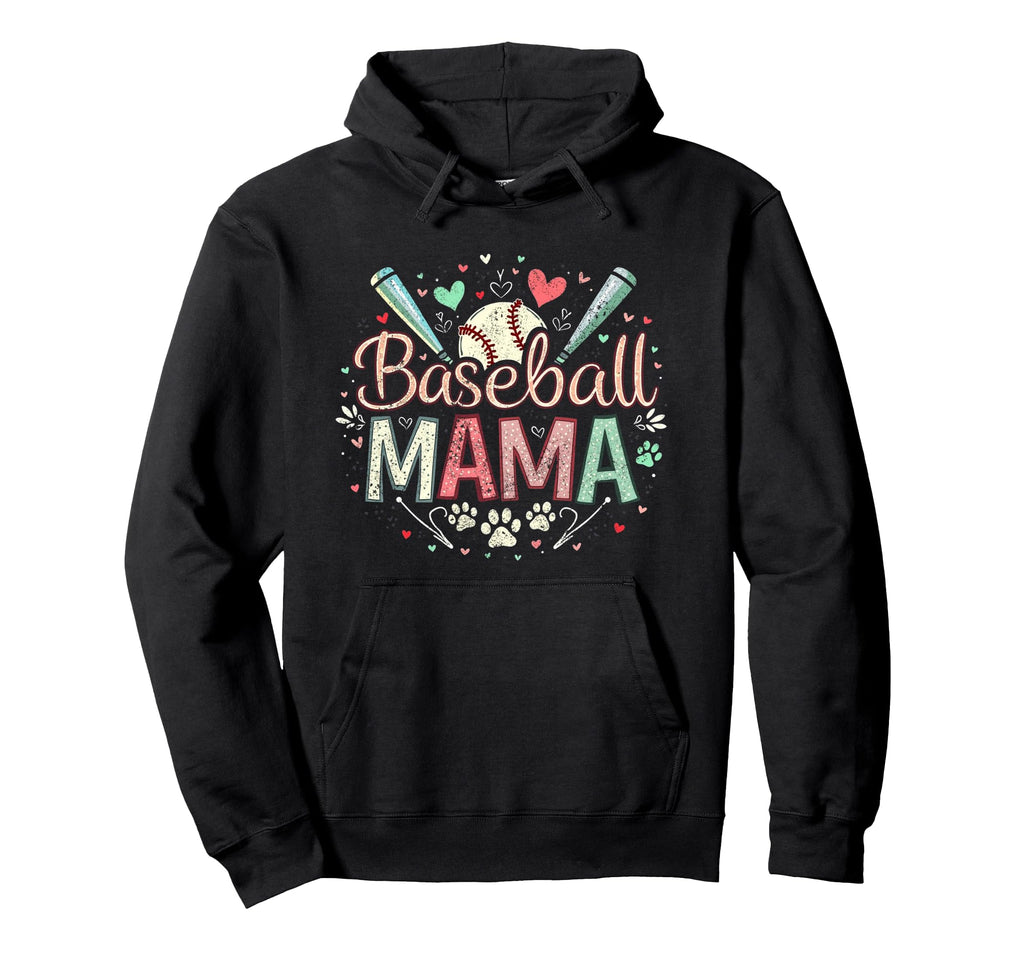Funny Dog Mom T Shirts Baseball Mama Dog Hoodie - Aesthetic Graphic Unisex - T-Shirt, Sweatshirt, Hoodie