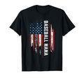 Baseball Nana American Flag Grandma T-Shirt - Minimalist Print Unisex - T-Shirt, Sweatshirt, Hoodie