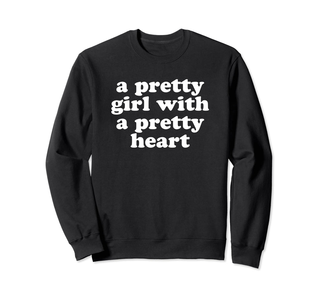 Pretty Pretty Heart Y2K Aesthetic Sweatshirt - Aesthetic Graphic Men Women - T-Shirt, Sweatshirt, Hoodie