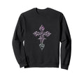 Emo Goth Cross Minimal Gothic Symbol Alt Sweatshirt - Graphic Print Unisex - T-Shirt, Sweatshirt, Hoodie