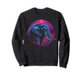Elephant Vaporwave Aesthetic Sweatshirt - Minimalist Print Men Women - T-Shirt, Sweatshirt, Hoodie